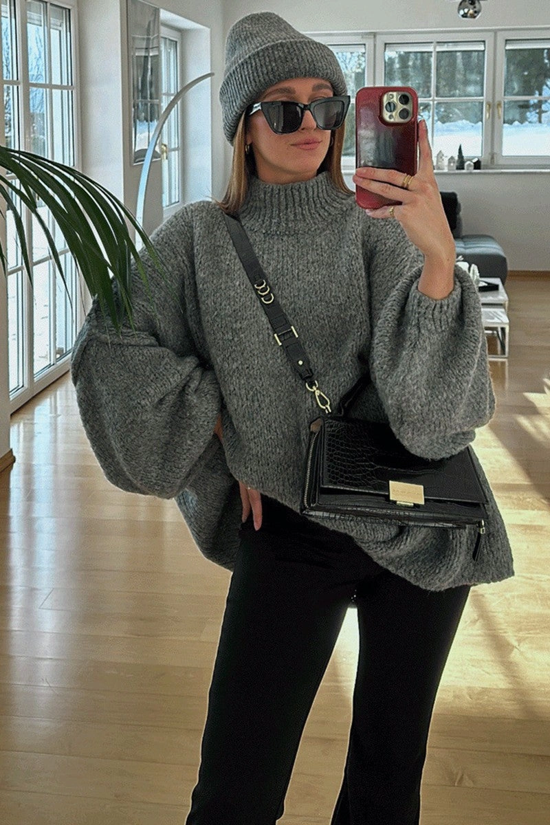 Zackie Sweater: Grau. Dein letzter Kuscheltraum! Endgültiger Ausverkauf. Einzigartiger Style. Nur solange der Vorrat reicht!